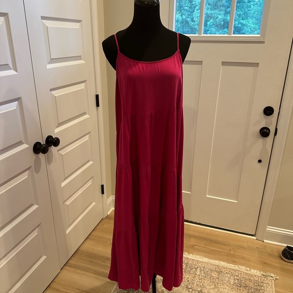 Elegant Pink Maxi Dress- XL